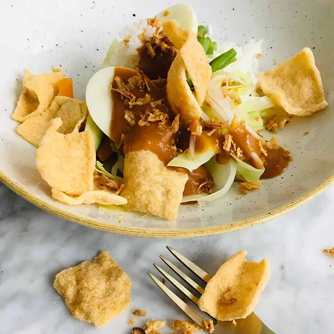 Gado Gado pindasaus simpel recept Gado Gado pindasaus simpel recept