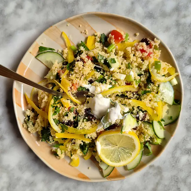 Simpele couscous salade maken