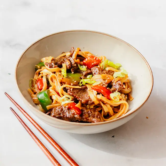 Chinese groenten met biefstuk reepjes