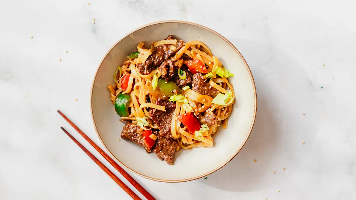 Chinese groenten met biefstuk reepjes