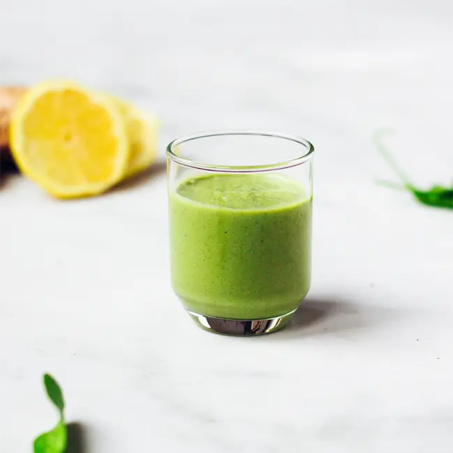 Gezonde shot | groene smoothie | powerdrankje