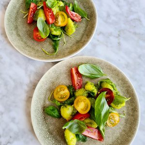 Gnocchi met zelfgemaakte pesto simpel recept