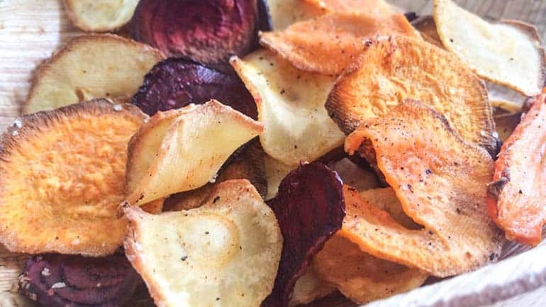 Groentechips uit de oven