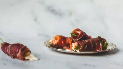 Serranoham rolletjes