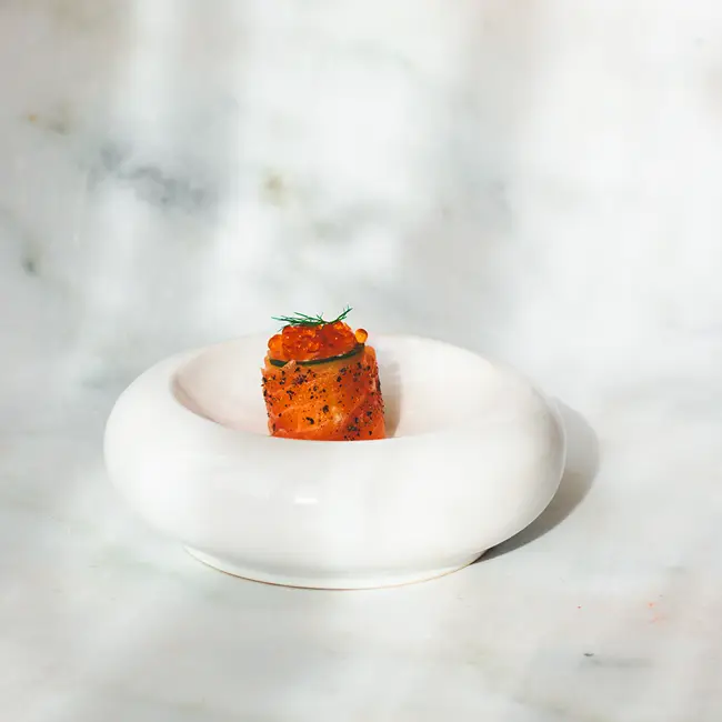 Komkommerrolletjes met zalm