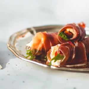 Serranoham rolletjes