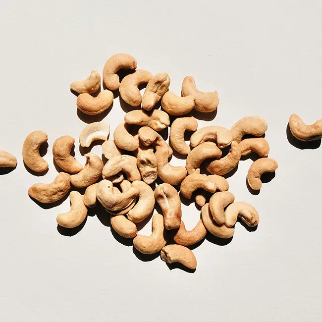 Cashewnoten branden