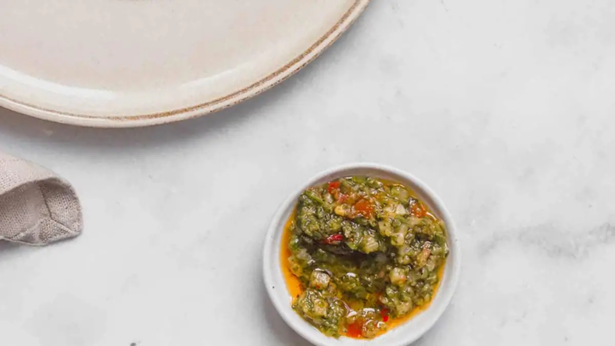 Ribeyes met chimichurri plantaardig steak