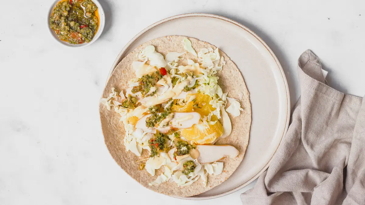 wraps met gerookte kip