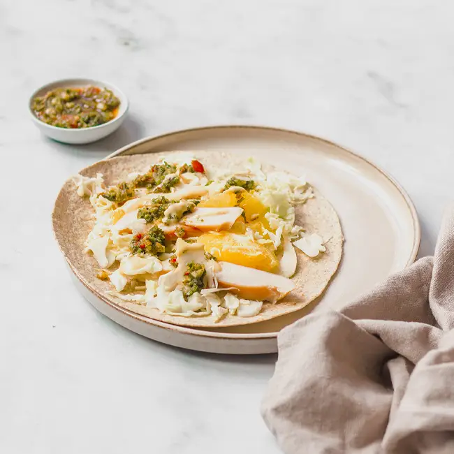 wraps met gerookte kip