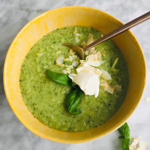 Courgettesoep met basilicum recept