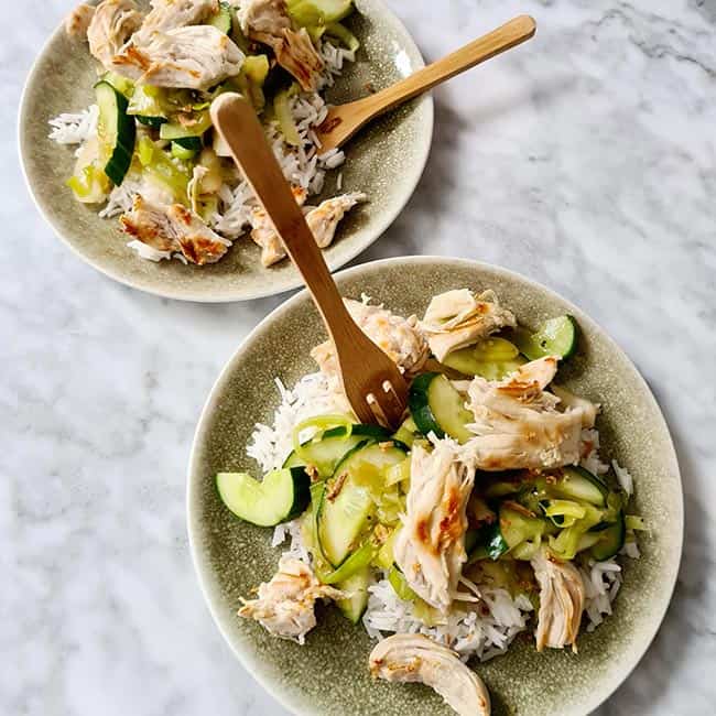 Kip rijst komkommer oestersaus recept Kip rijst komkommer oestersaus recept