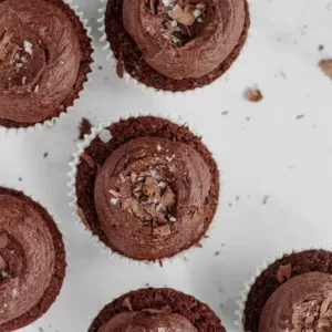 Cupcakes met chocolade