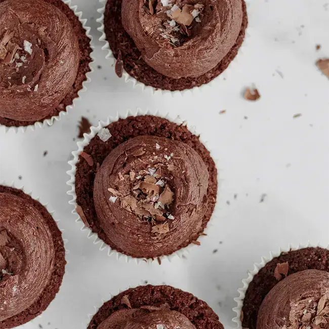 Cupcakes met chocolade