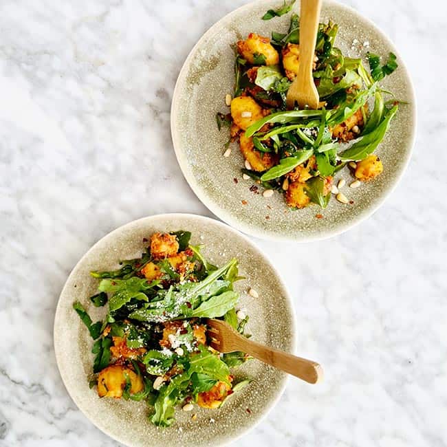 Gnocchi salade pesto simpel recept