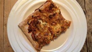 Pizza met tonijn en courgette recept