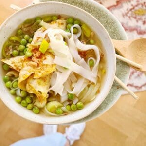 Oosterse soep met ei