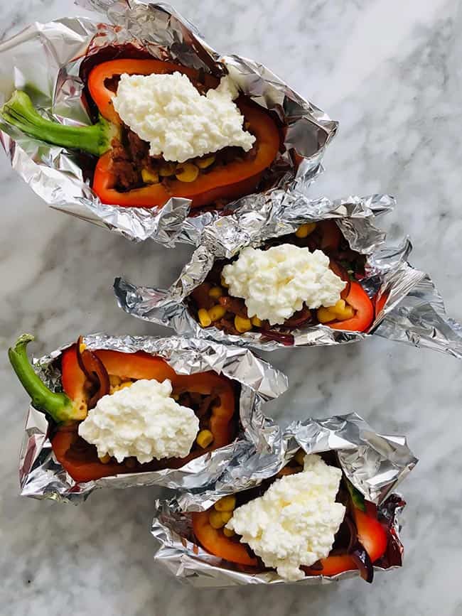 Mexicaanse gevulde paprika