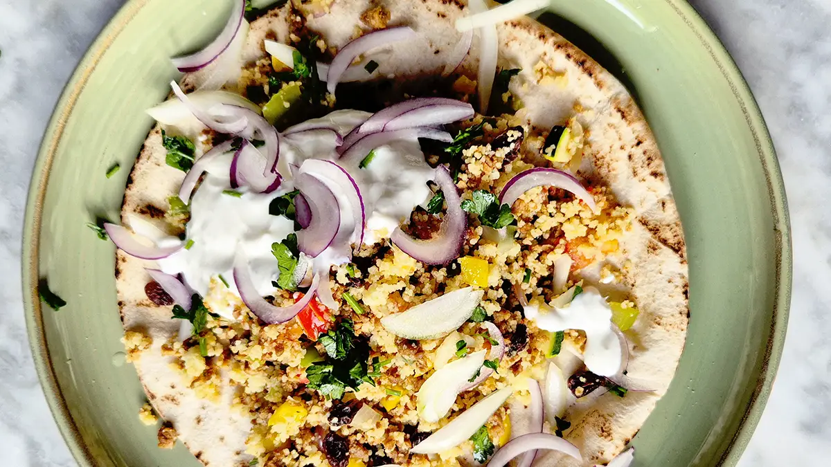 Couscous met gehakt en groenten