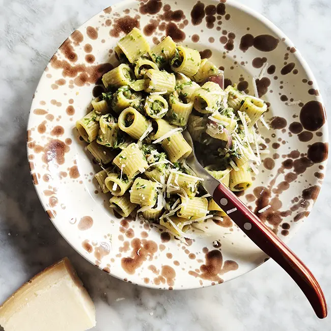 Pasta spinazie gehakt boursin roomkaas