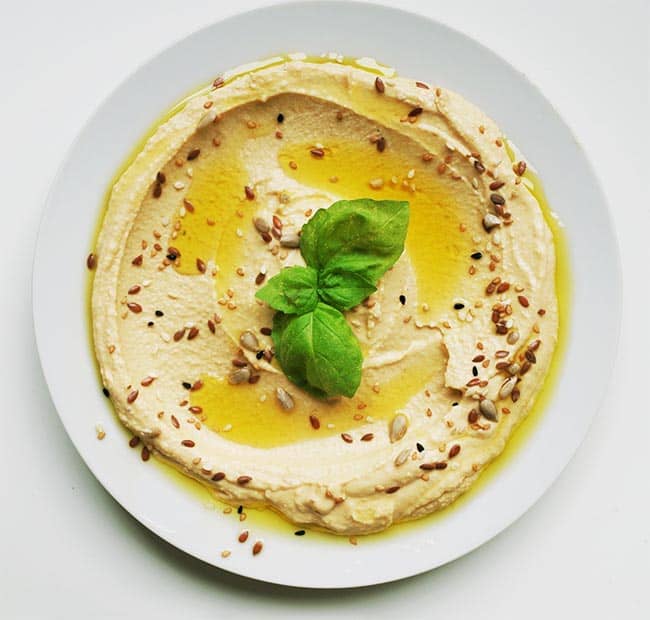 Zelfgemaakte hummus