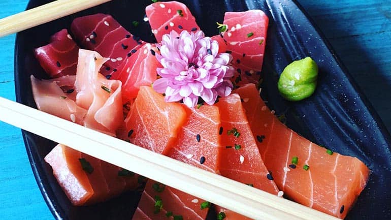 Vegan sashimi
