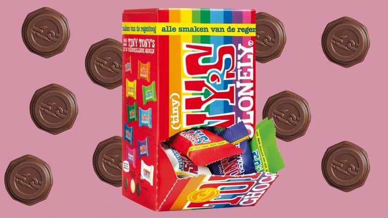 100 doos Tiny Tony's in de doos