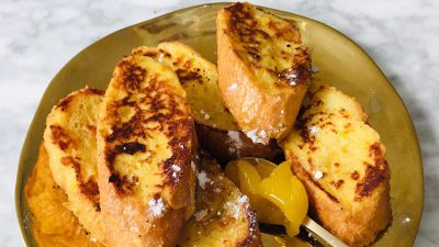 Wentelteefjes maken van stokbrood