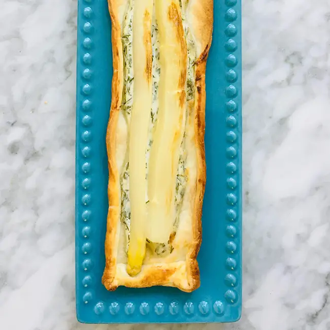 Asperge in bladerdeeg
