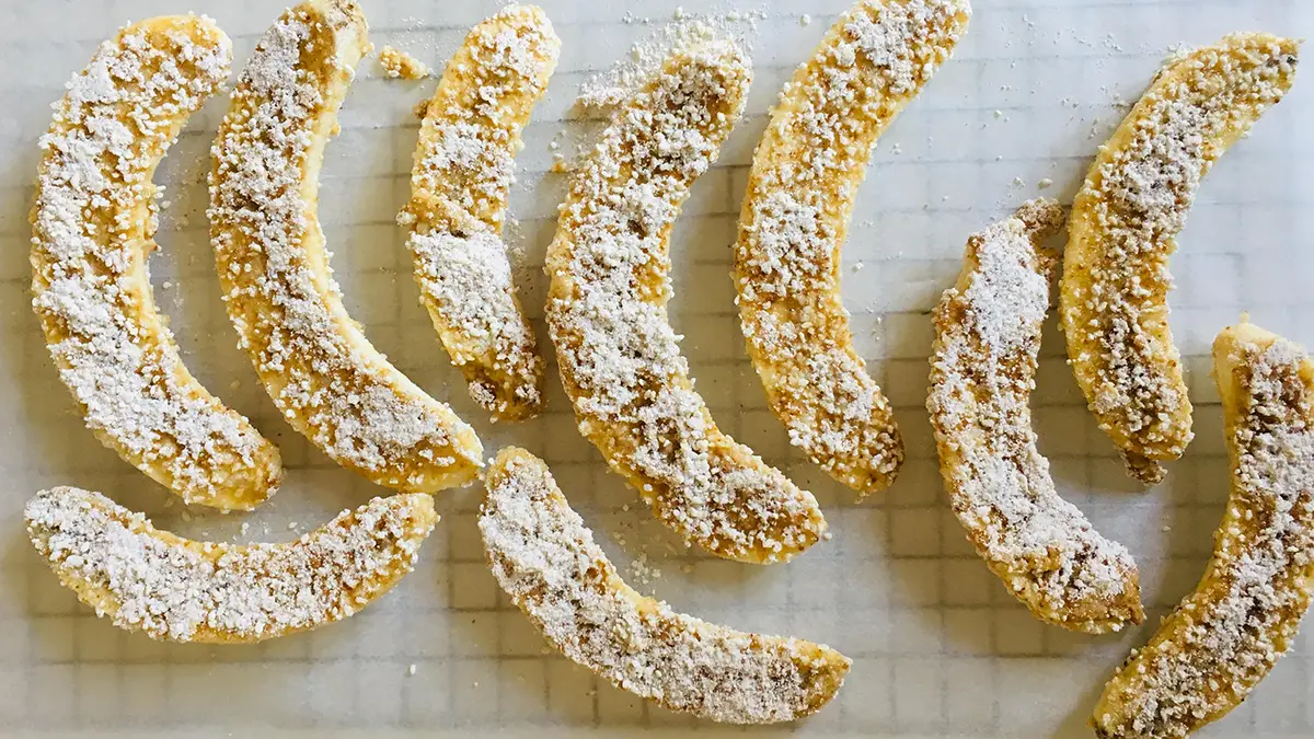 Banaan in de oven