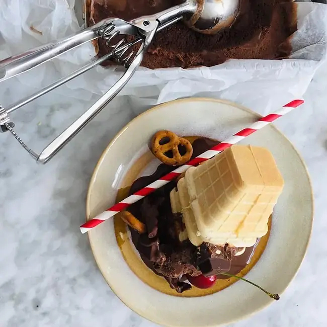 Chocoladeijs zonder ijsmachine