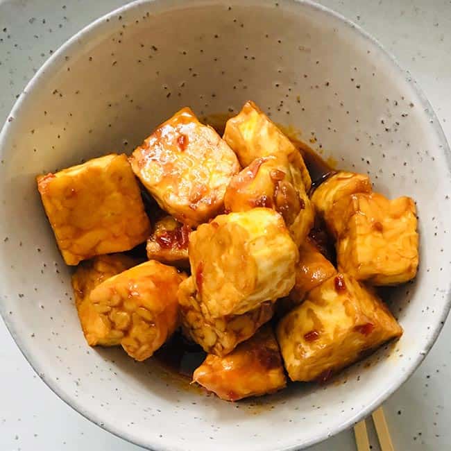 Gemarineerde tempeh