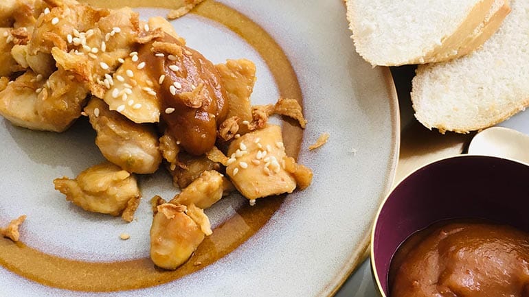 Kipsate met stokbrood bbq simpel recept Kipsaté met stokbrood recept