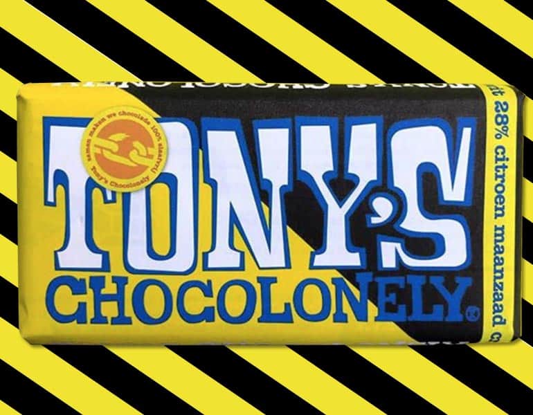 Tony's Chocolonely wit maanzaad citroen crumble