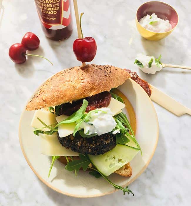 Vegaburger recept van champignons Vegaburger recept van champignons