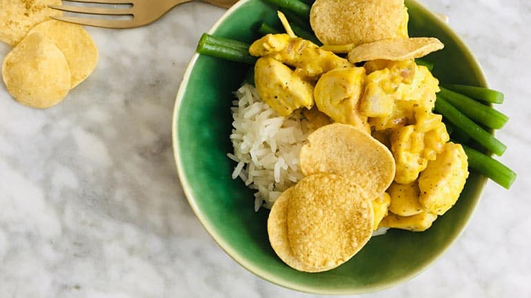 Kip met kerrie en kokos recept