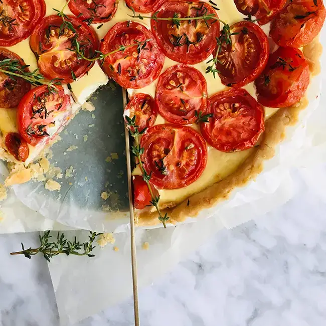 Tomaten taart Tomaten taart