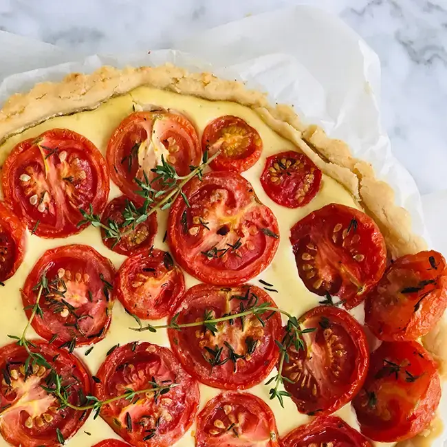 Tomatentaart mosterd Tomatentaart mosterd