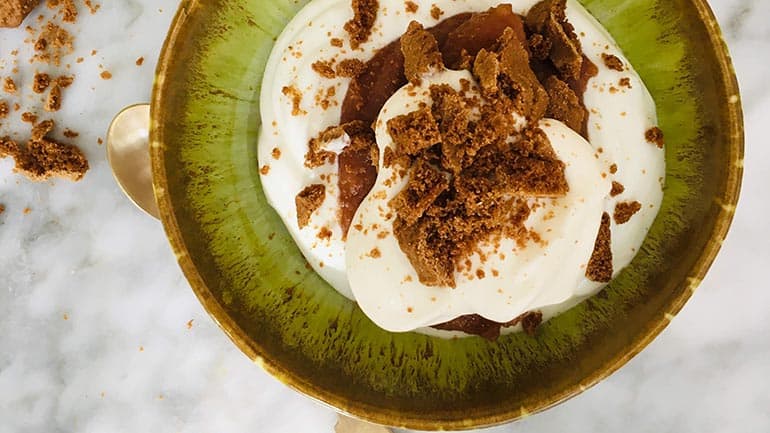 Appel kwark dessert recept Appel kwark toetje