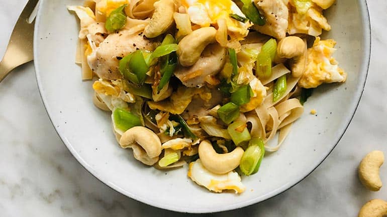 Pad thai met cashewnoten recept