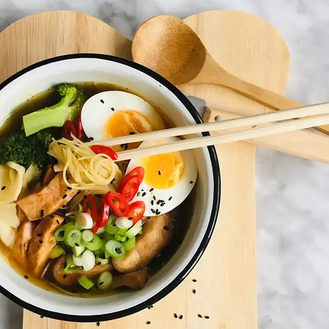 Ramen met zalm