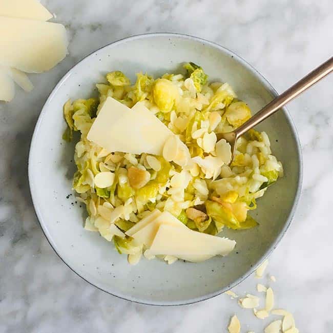 Risotto met spruitjes recept Risotto met spruitjes recept