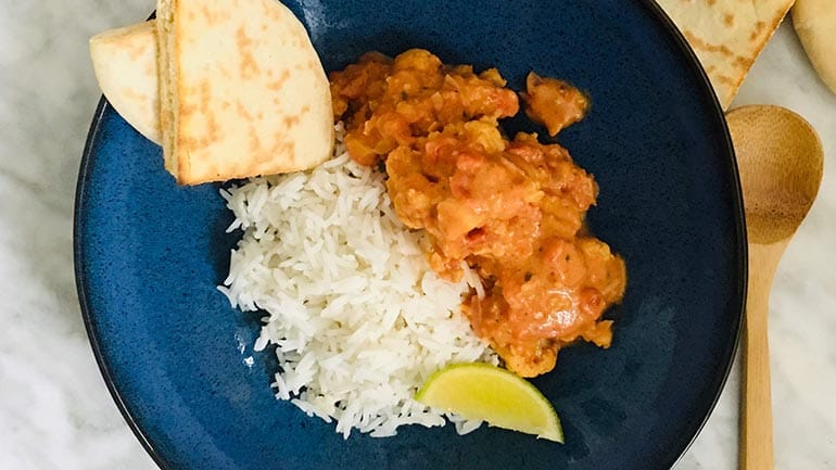 Simpele bloemkoolcurry met garam masala