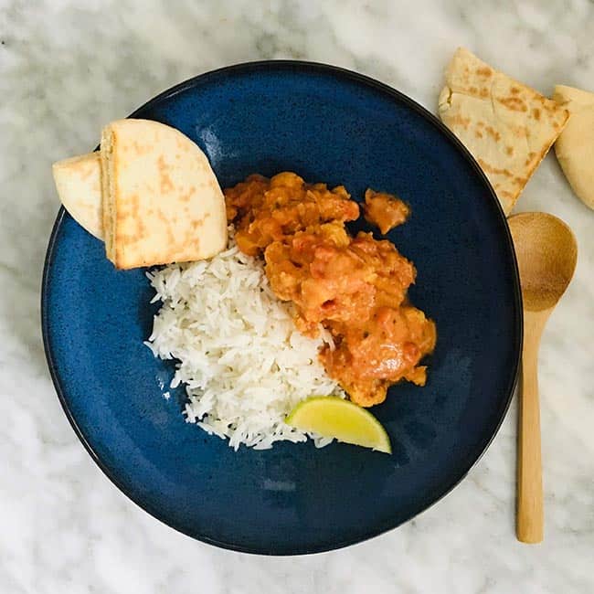 Bloemkoolcurry rijst