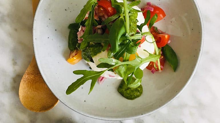 Simpel mozzarella voorgerecht