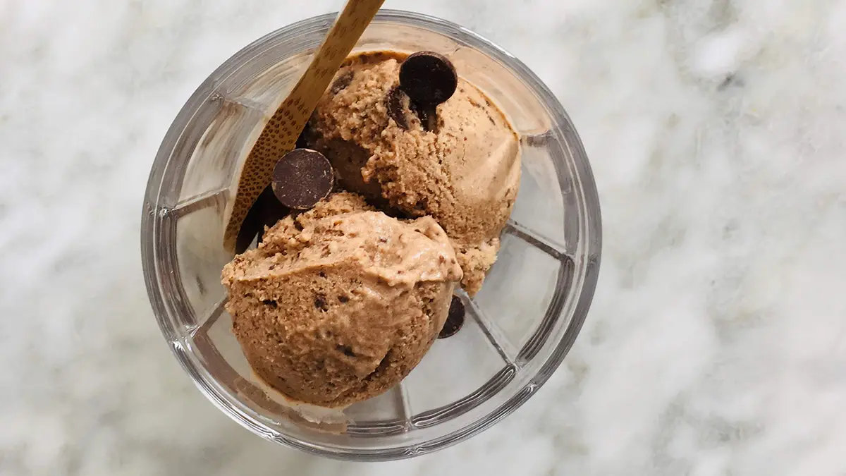 Chocolade ijs met banaan maken zonder ijsmachine