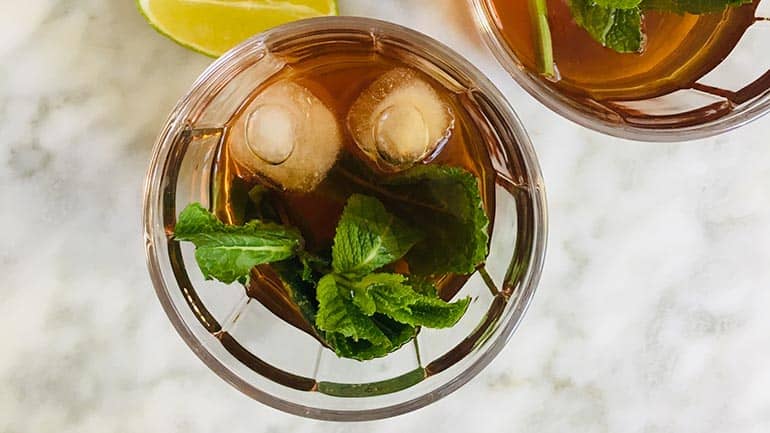 Ice tea green maken recept Ice tea green maken