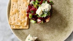 Rode bieten tartaar met balsamico recept