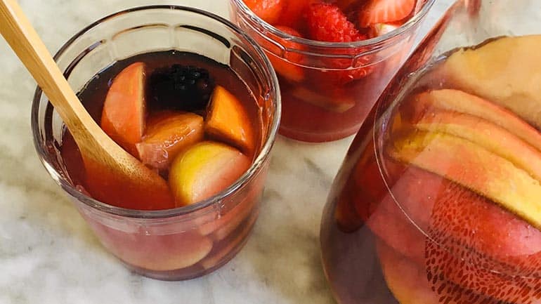 Sangria maken met rode wijn