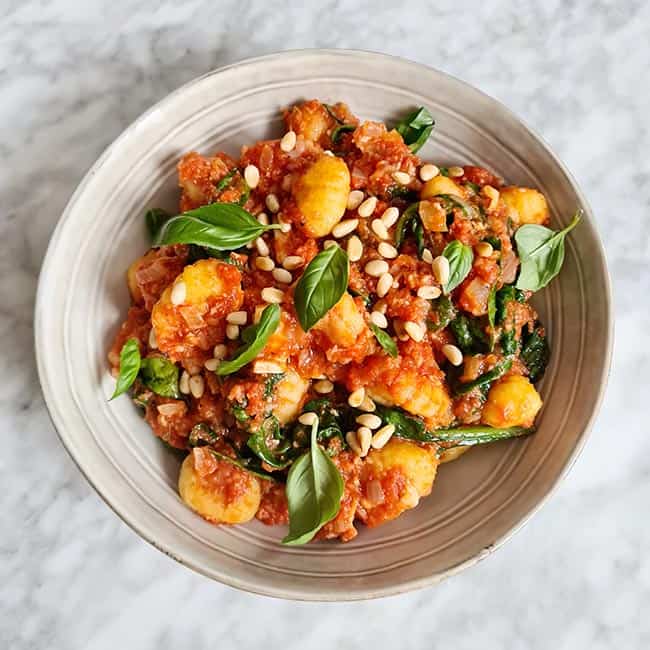 Gnocchi spinazie tomaat recept